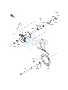 KLX250 KLX250SGF XX (EU ME A(FRICA) drawing Rear Hub