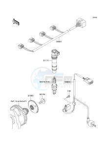 ZR 750 L [Z750 AU] (L7F-L8F) L8F drawing IGNITION SYSTEM