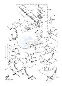 XJ6F ABS 600 DIVERSION F (ABS) (1DG4) drawing FRONT MASTER CYLINDER