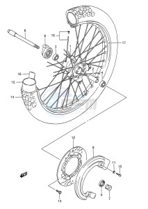 TS200R (E28) drawing FRONT WHEEL