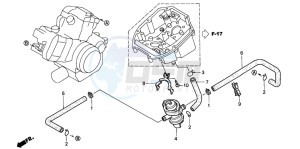 VTR1000F FIRE STORM drawing AIR SUCTION VALVE