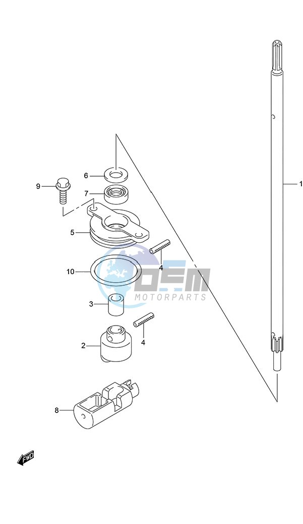 Clutch Rod (DF 250S)