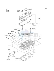 KAF 950 B [MULE 3010 DIESEL 4X4] (B7F) B7F drawing CYLINDER HEAD