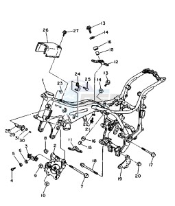 XV VIRAGO 1100 11000 drawing FRAME