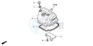 CRF150RB CRF150RB drawing CYLINDER HEAD COVER