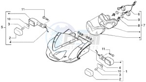 DNA 50 m.y. 2005 drawing Front light - turn signal lamps