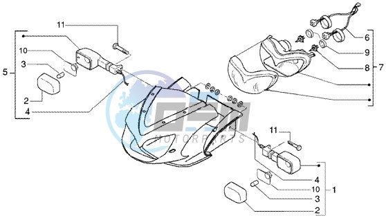 Front light - turn signal lamps