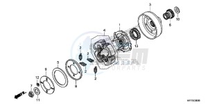 TRX420FAD TRX420 Europe Direct - (ED) drawing STARTING CLUTCH