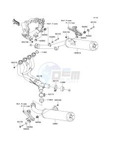 KRF 750 F [TERYX 750 4X4 NRA OUTDOORS] (F8F) C9F drawing MUFFLER-- S- -