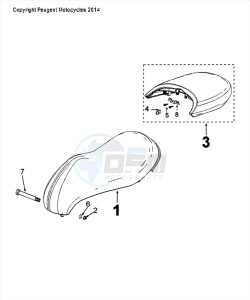 DJANGO 50 4T HERITAGE drawing SADDLE