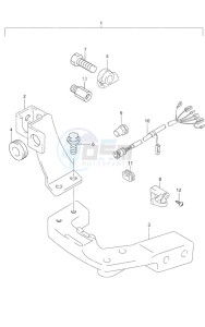 DF 9.9 drawing Remote Control Parts