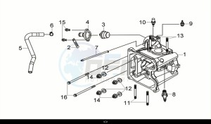 CRUISYM a 250 (LV25W2-EU) (M0) drawing CYLINDER HEAD COMP