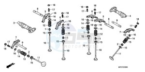 VT750C2F9 Australia - (U / KMH MME) drawing CAMSHAFT/VALVE