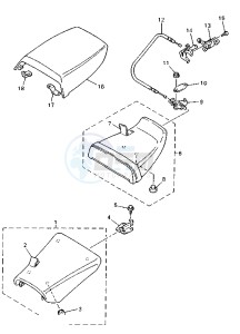 YZF R 750 drawing SEAT