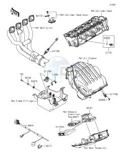 Z1000 ABS ZR1000GEF FR GB XX (EU ME A(FRICA) drawing Fuel Injection