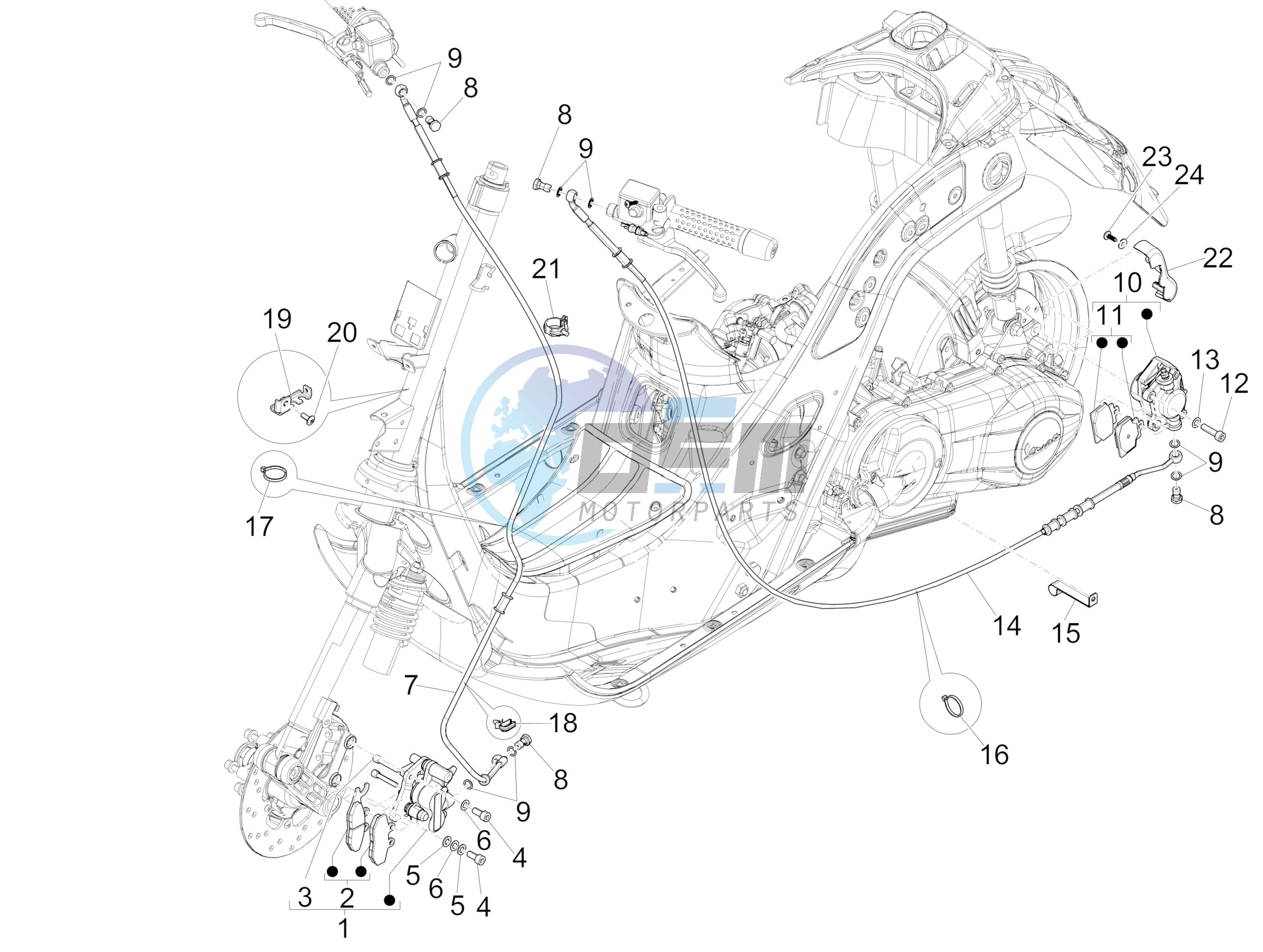 Brakes pipes - Calipers