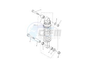 FZ6 600 drawing REAR SHOCK ABSORBER