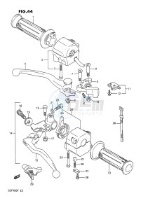 GSF400 (E2) Bandit drawing HANDLE SWITCH