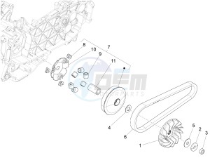 LIBERTY 150 150 IGET 4T 3V IE ABS (NAFTA) drawing Driving pulley