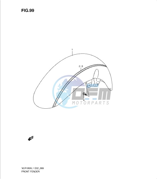 FRONT FENDER (VLR1800TL1 E2)