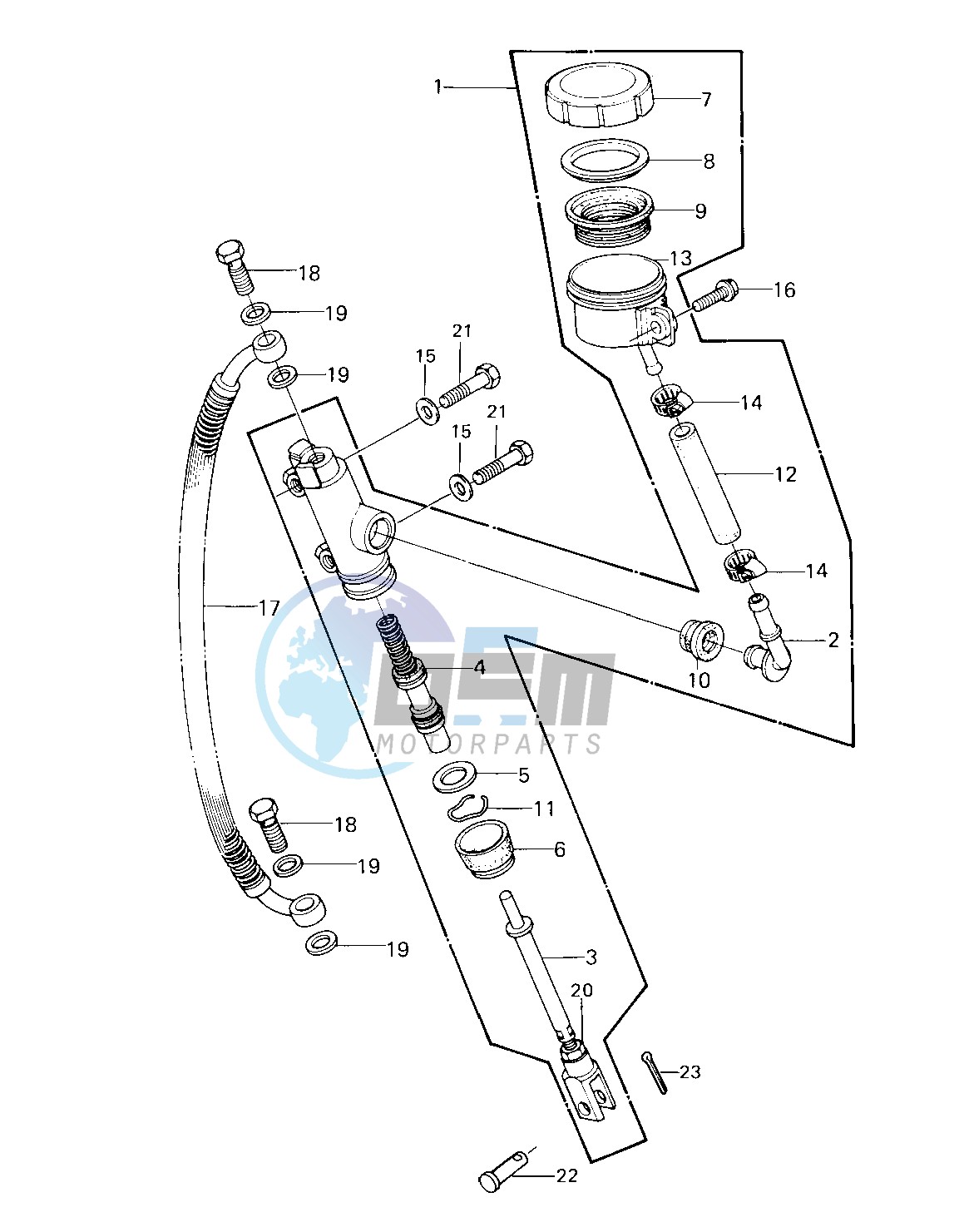 REAR MASTER CYLINDER -- 79-81 C2_C3_C4- -