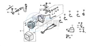 TRX350FM FOURTRAX 350 4X4ES drawing STOP LIGHT SET