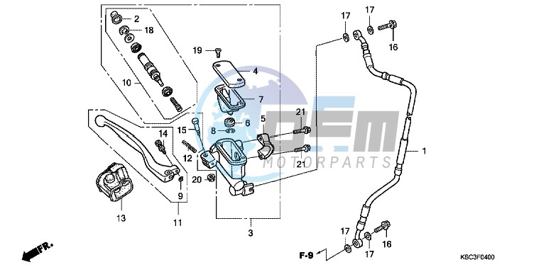 FR. BRAKE MASTER CYLINDER