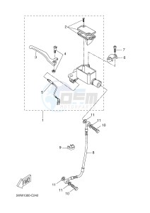 CW50N BW'S NAKED (2B7P 2B7P 2B7P) drawing FRONT MASTER CYLINDER