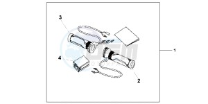 VFR1200FDD VFR1200F Dual Clutch UK - (E) drawing GRIP HEATER(12A T