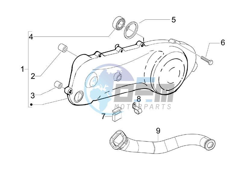 Crankcase cover - Crankcase cooling