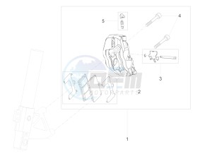 RS 125 Replica E4 ABS (APAC) drawing Front brake caliper