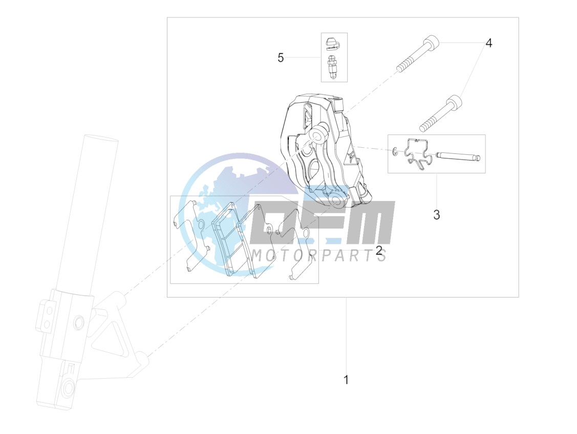 Front brake caliper