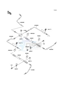 MULE 3000 KAF620G6F EU drawing Brake Piping