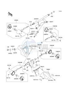 VN 1700 E [VULCAN 1700 CLASSIC] (9G-9FA) E9FA drawing TURN SIGNALS