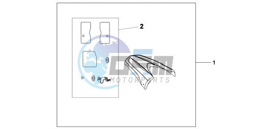 REAR SEAT COWL NH-A84P