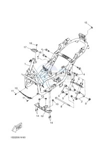 YP400R X-MAX 400 (1SD5 1SD5 1SD5 1SD5) drawing FRAME