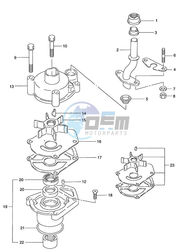 Water Pump (1986 to 1996)