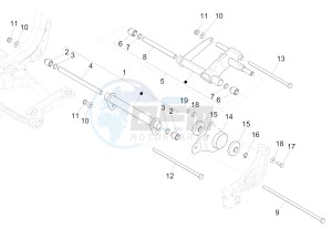 MEDLEY 150 4T IE ABS E3 2020 (APAC) drawing Swinging arm