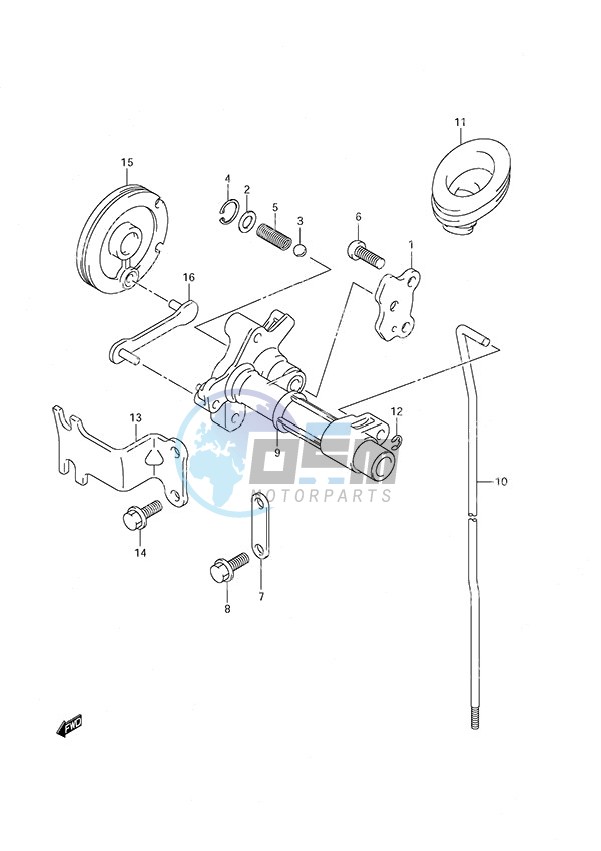 Clutch Rod Non-Remote Control