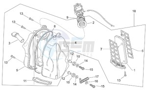 Scarabeo 50 2t (eng. Minarelli) drawing Air box