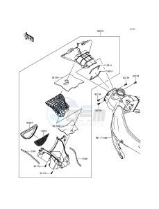 NINJA ZX-6R ZX600RFF FR GB XX (EU ME A(FRICA) drawing Air Duct