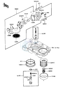 ZX 600 A [NINJA 600] (A3) [NINJA 600] drawing OIL PUMP_OIL FILTER