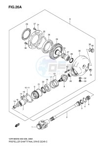 VZR1800 (E3-E28) INTRUDER drawing PROPELLER SHAFT FINAL DRIVE GEAR (MODEL K8 K9)