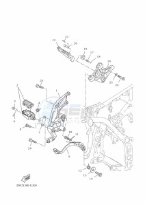 XTZ690 TENERE 700 (BW31) drawing STAND & FOOTREST 2