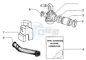 Zip 50 RST drawing Caburetor Assy