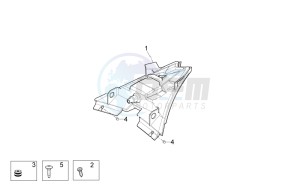 Tuono 1000 v4 R Std APRC drawing Taillight