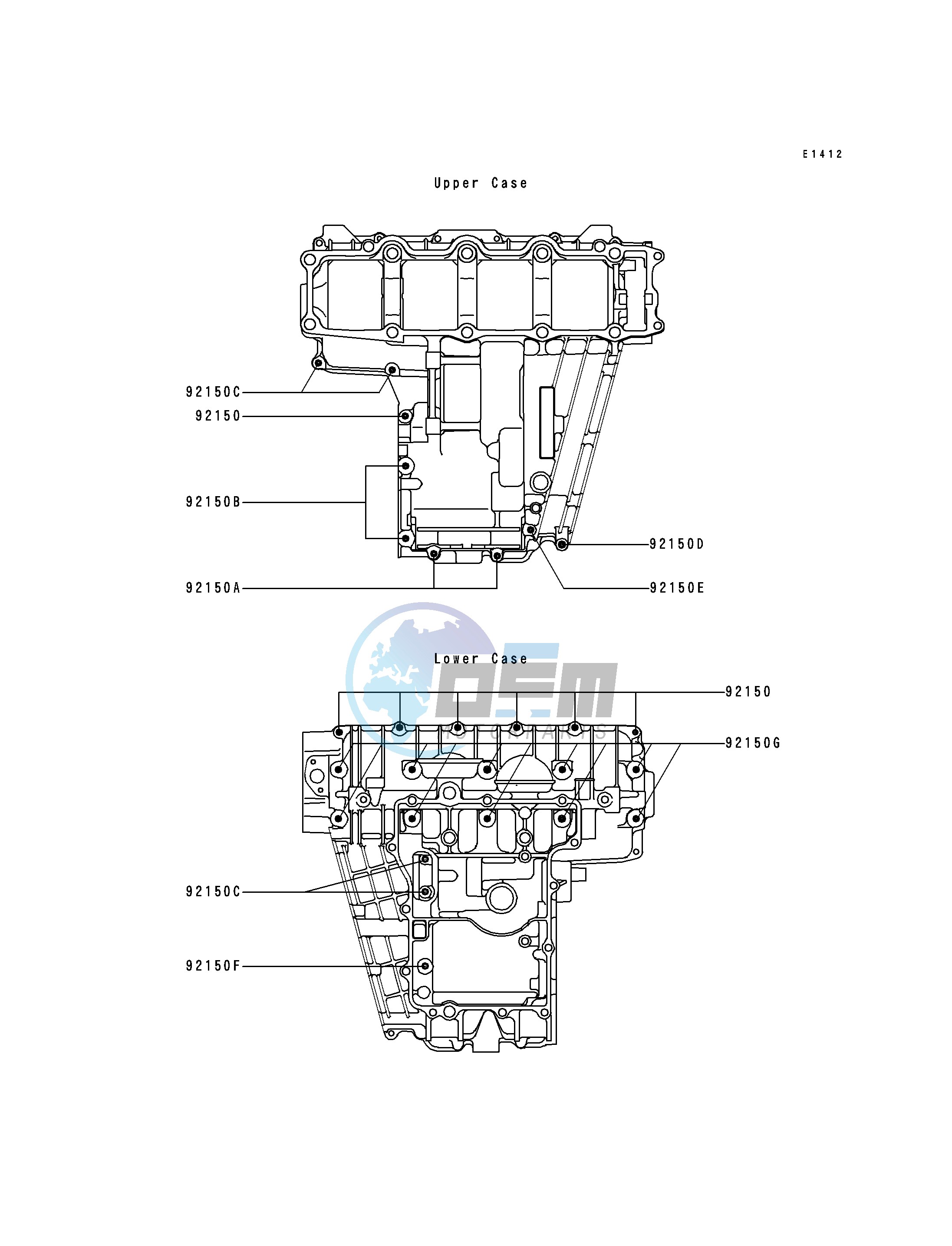 CRANKCASE BOLT PATTERN