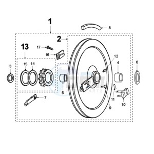 VOGUE SNA BE drawing DRIVE PULLEY