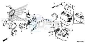 CRF450R Europe Direct - (ED) drawing BATTERY