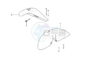 X9 250 drawing Mudguard